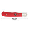 Outdoor, 3-inch, Flipper Folding Pocket Knife, Red G10, small 5