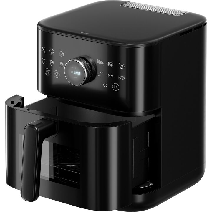 Friteuse à air chaud 6 l, Noir mat, large 3