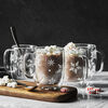 Sorrento Double Wall Glassware, 4-pc  Coffee Glass Mug Holiday Set, small 2