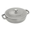 3.25 l cast iron round Saute pan, graphite-grey,,large