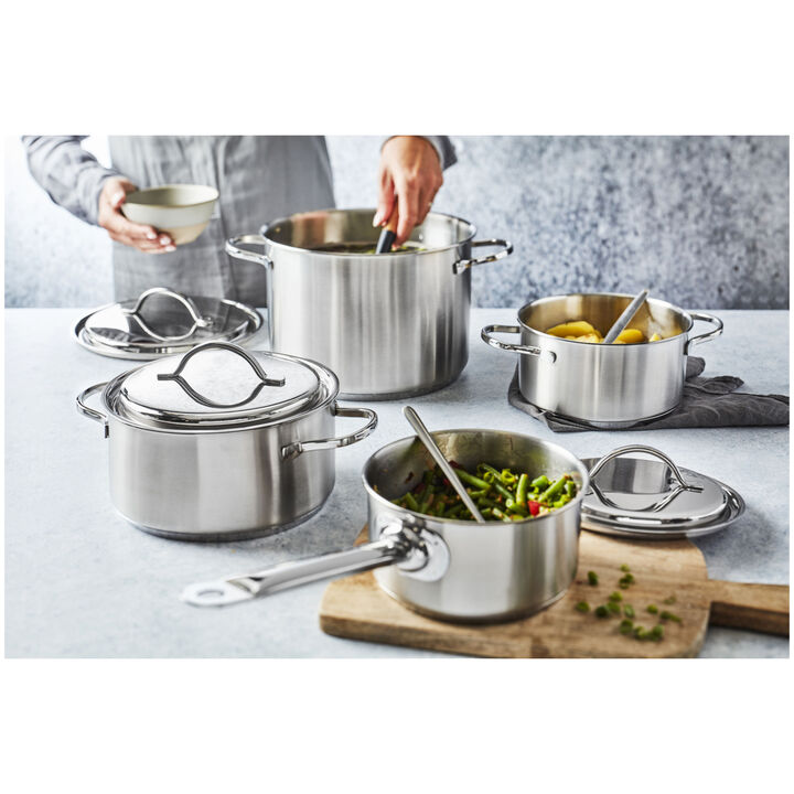Resto 3, Pot set 4 Piece, 18/10 Stainless Steel, large 3