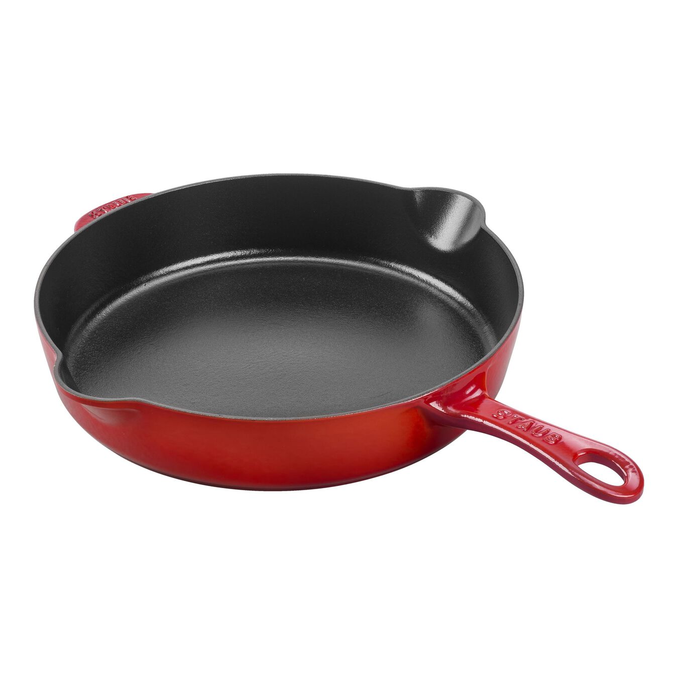 28 cm / 11 inch cast iron Traditional Deep Frypan, cherry,,large 1