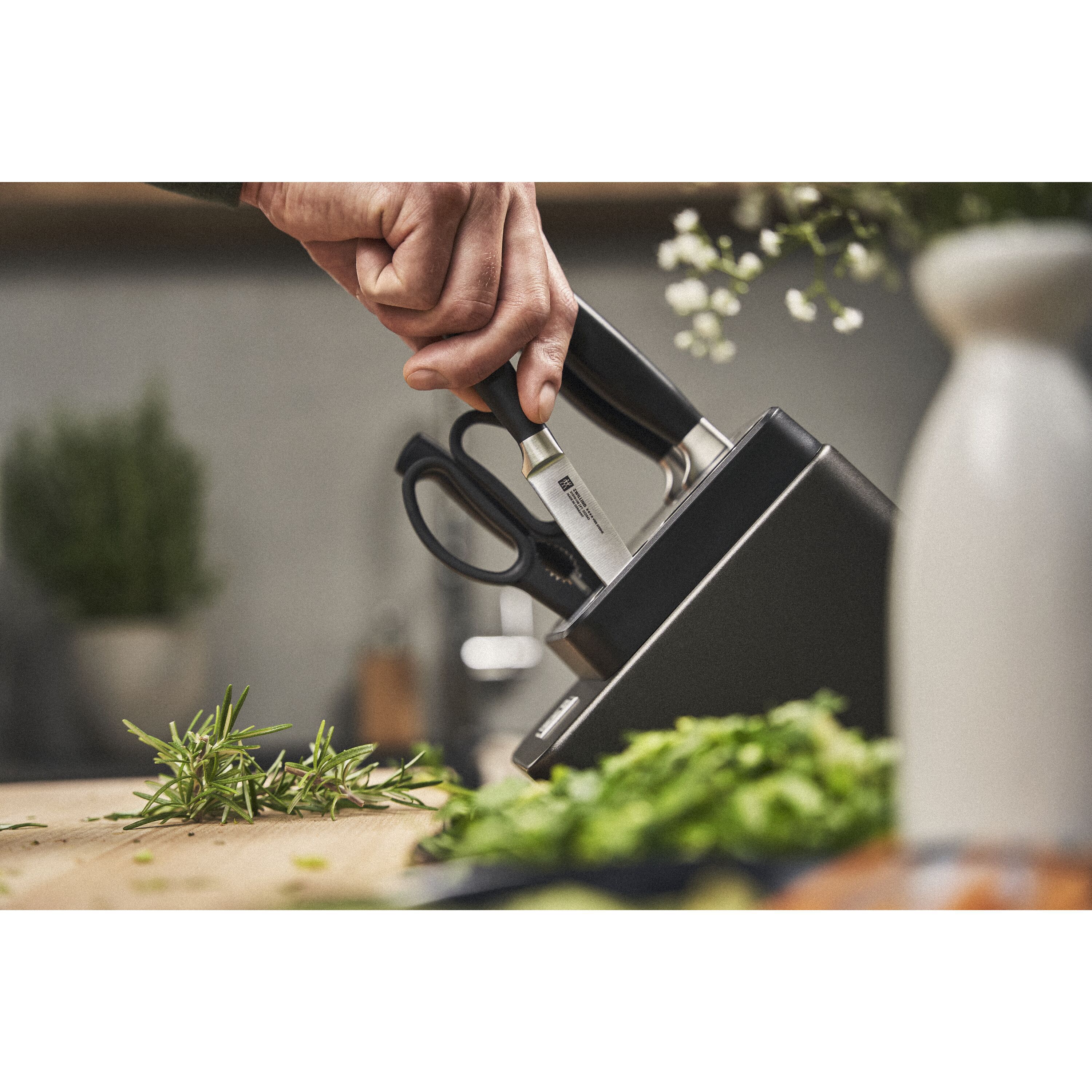ZWILLING VIER STERNE 7-delig, Messenblok, Anthraciet - VIER STERNE - ZWILLING