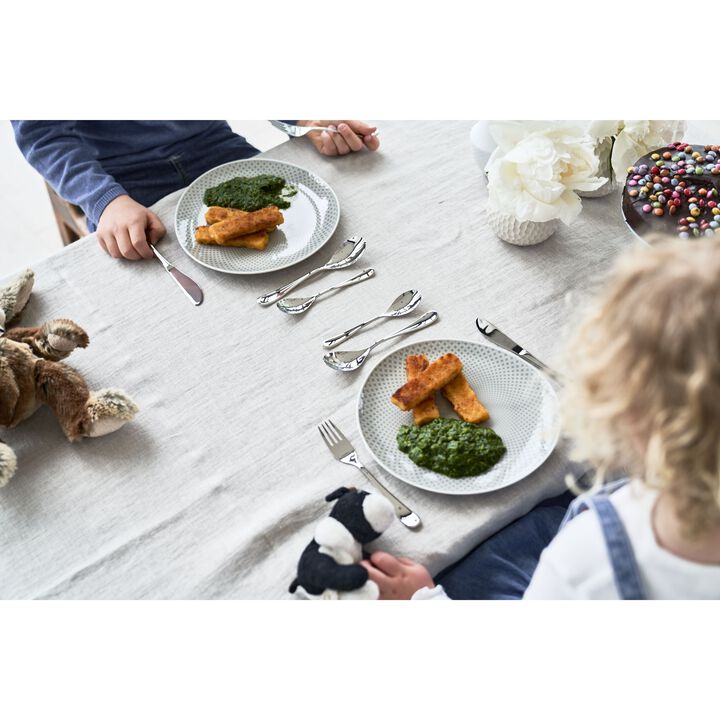 Filou, 4-pcs polished Children's cutlery set, large 3