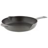26 cm Cast iron Frying pan with pouring spout graphite-grey,,large
