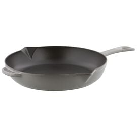 Staub Pans, 26 cm Cast iron Frying pan with pouring spout graphite-grey