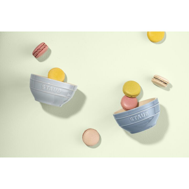 Ceramique, ボウルセット マカロンブルー 12 cm / 2-個, large 4