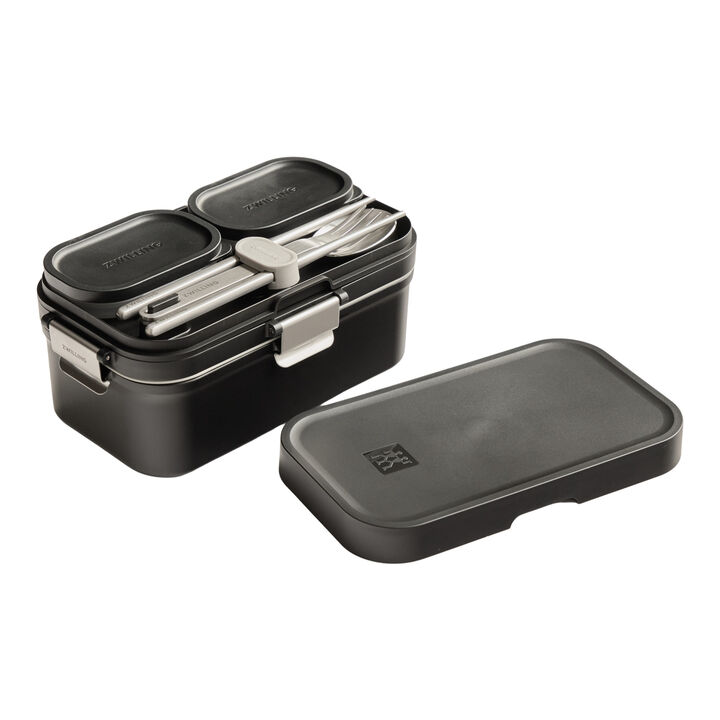 真空保存ランチボックス, PP, ブラック, large 4