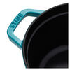 Cast Iron, 5.75 qt, Oval, Cocotte, Turquoise, small 3