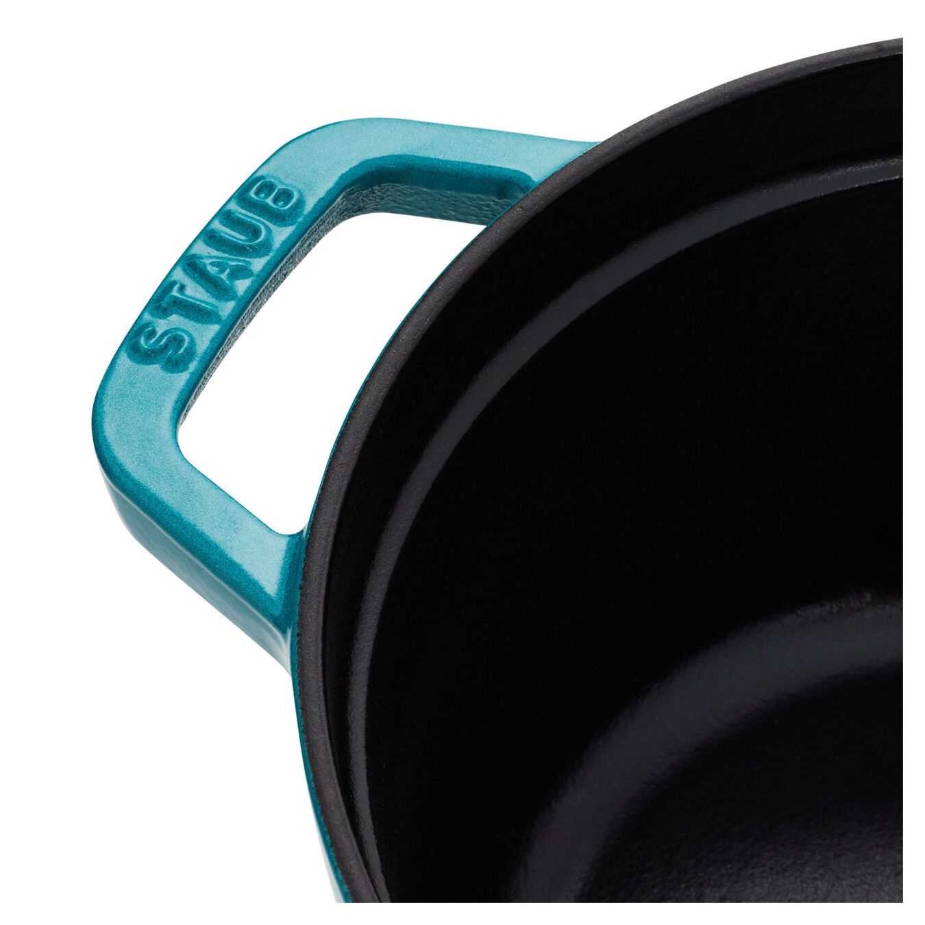 5.75 qt, oval, Cocotte, turquoise - Visual Imperfections,,large 2