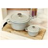 Cast Iron - Round Cocottes, 2.75 qt, Round, Cocotte, White Truffle - Visual Imperfections, small 7