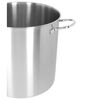 28 cm 18/10 Stainless Steel Stock pot silver,,large