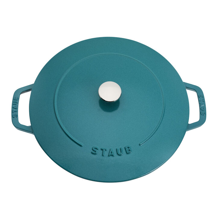 Cast Iron, 5.25 qt, Essential French Oven, Turquoise, large 3