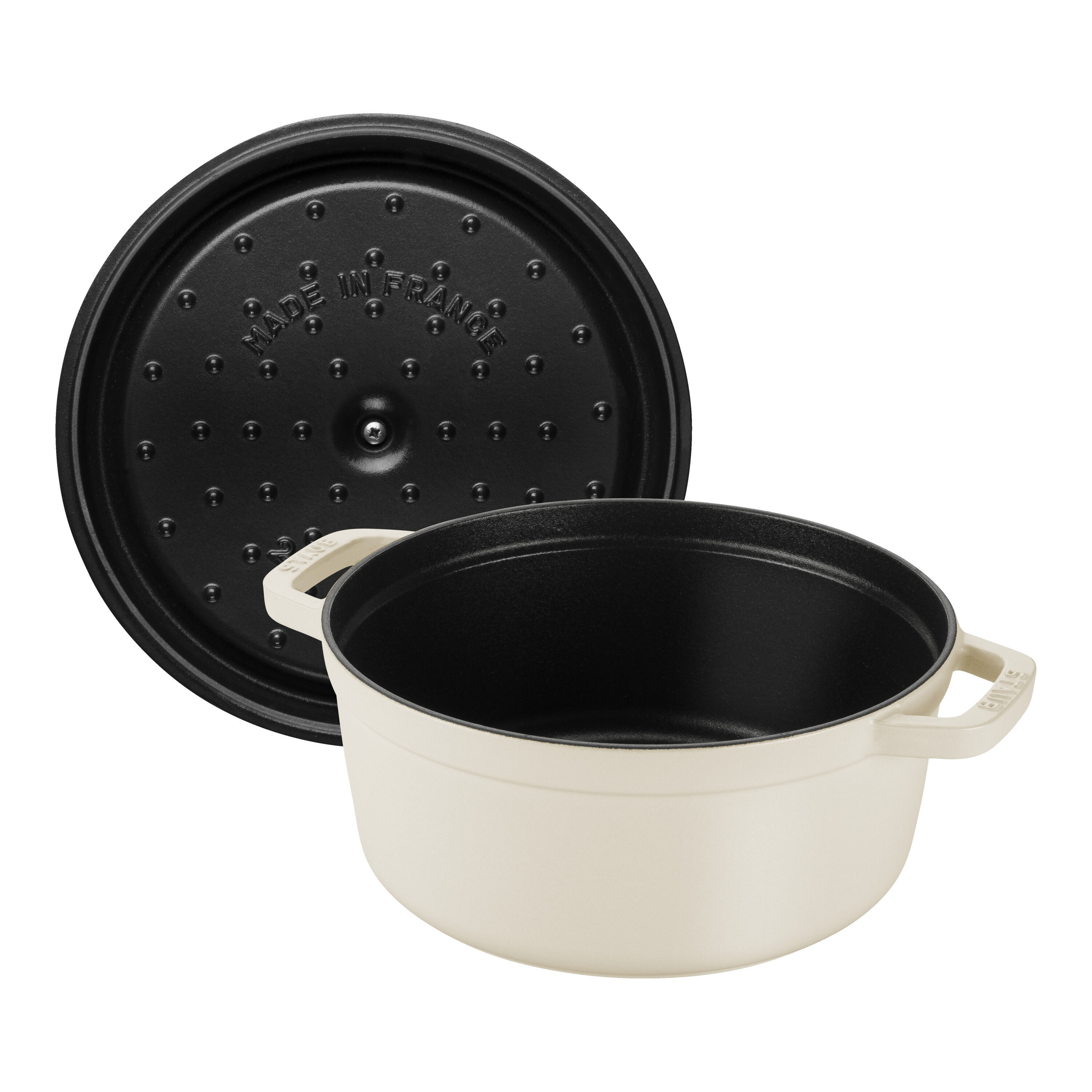 Buy Staub La Cocotte 3.7 l cast iron round Cocotte, Cream
