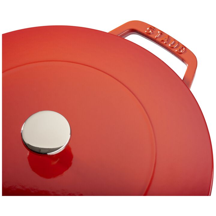 Cast Iron, 3.75 qt, French oven, cherry - Factory Second, large 4