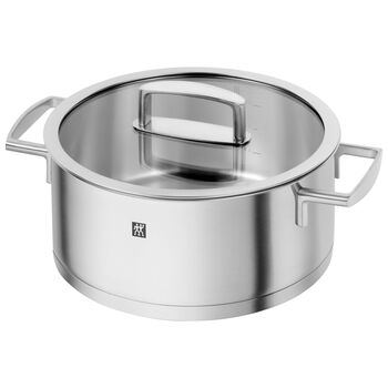 24 cm 18/10 Stainless Steel Stew pot silver,,large 1