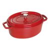 La Cocotte, Cocotte 29 cm, oval, Kirsch-Rot, Gusseisen, small 1