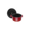 250 ml cast iron round Mini cocotte, cherry,,large
