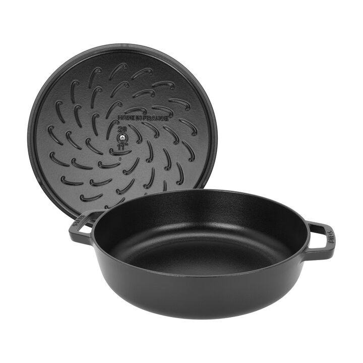 x Smitten Kitchen - Cast Iron, 4 qt, Braiser With Lid, Black Matte, large 4