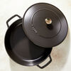 Braisers, 28 cm round Cast iron Saute pan Chistera black, small 8