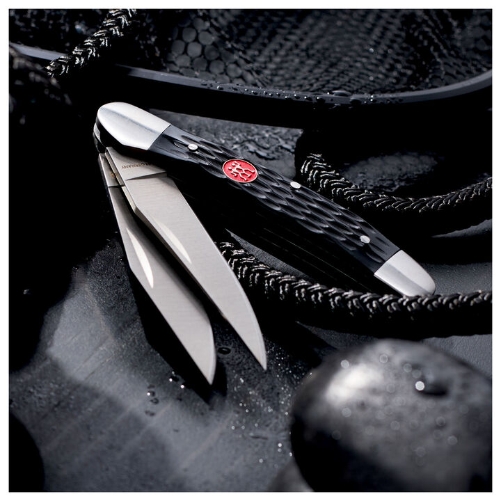 Outdoor, 2.75-inch, Copperhead Folding Pocket Knife, Matte Black Jigged Bone, large 3