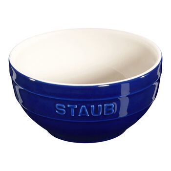 12 cm round Ceramic Bowl dark-blue,,large 1