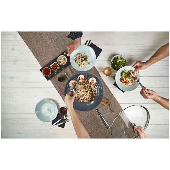 Plus, Wok 32 cm, 18/10 rustfrit stål, large 2