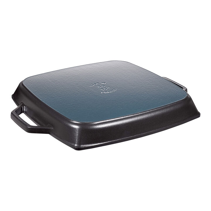 Grill Pans, Bistecchiera quadrata - 33 cm, Nera, large 2