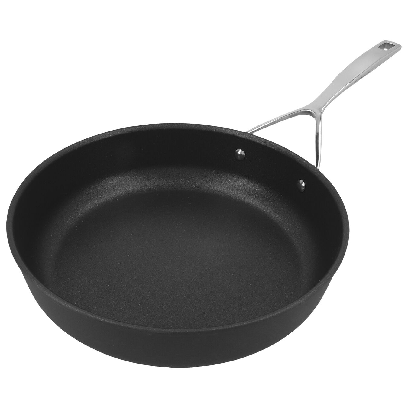28 cm Aluminum Frying pan high-sided silver-black,,large 3