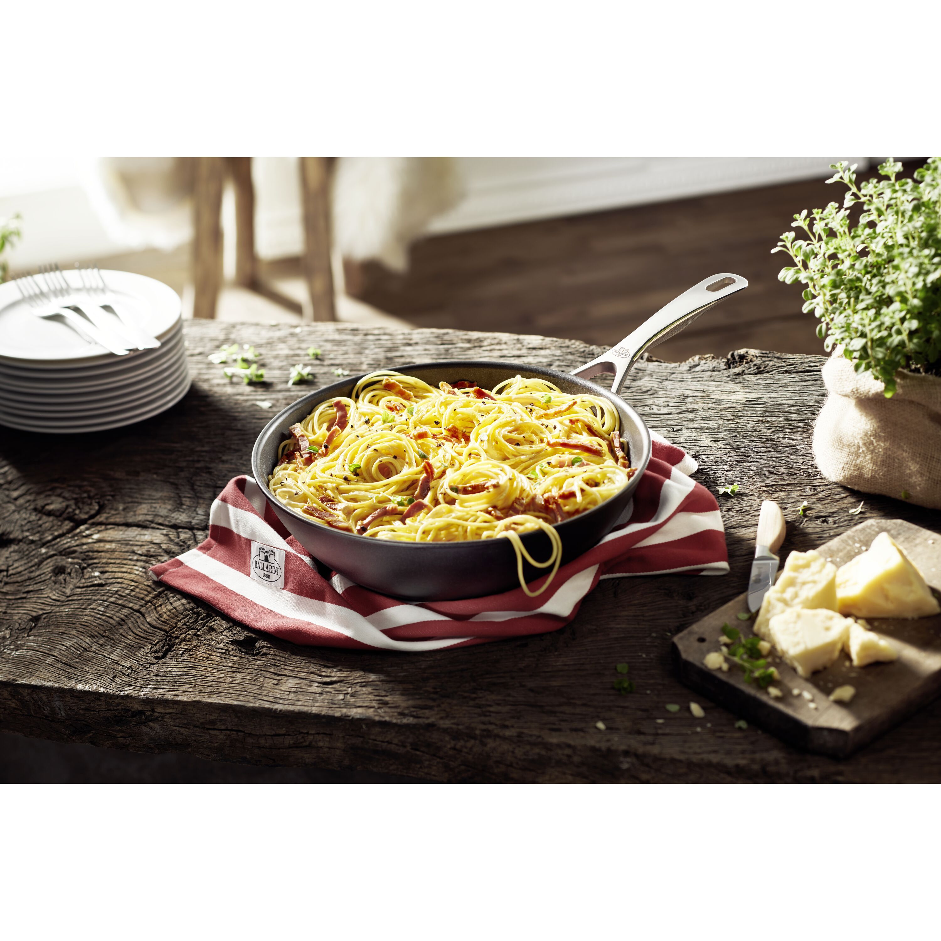 Wok In Granitium Eco Zwilling Ballarini 28 Cm - Per Induzione, Senza PFOA E Nickel - Foto 4