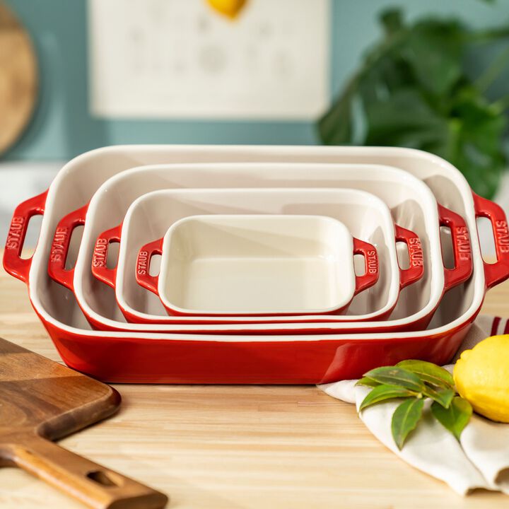 Ceramique, Set di pirofile rettangolare - 3-pz., ciliegia, large 4