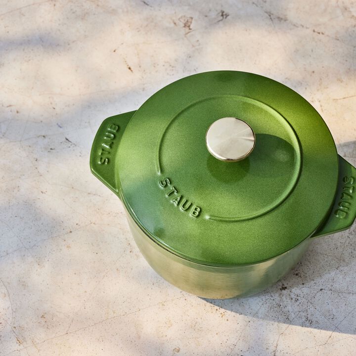 Cast Iron, 1.5 qt, Petite French Oven, pistachio, large 4