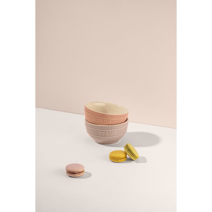 Ceramique, ボウルセット マカロンピンク 12 cm / 2-個, large 3