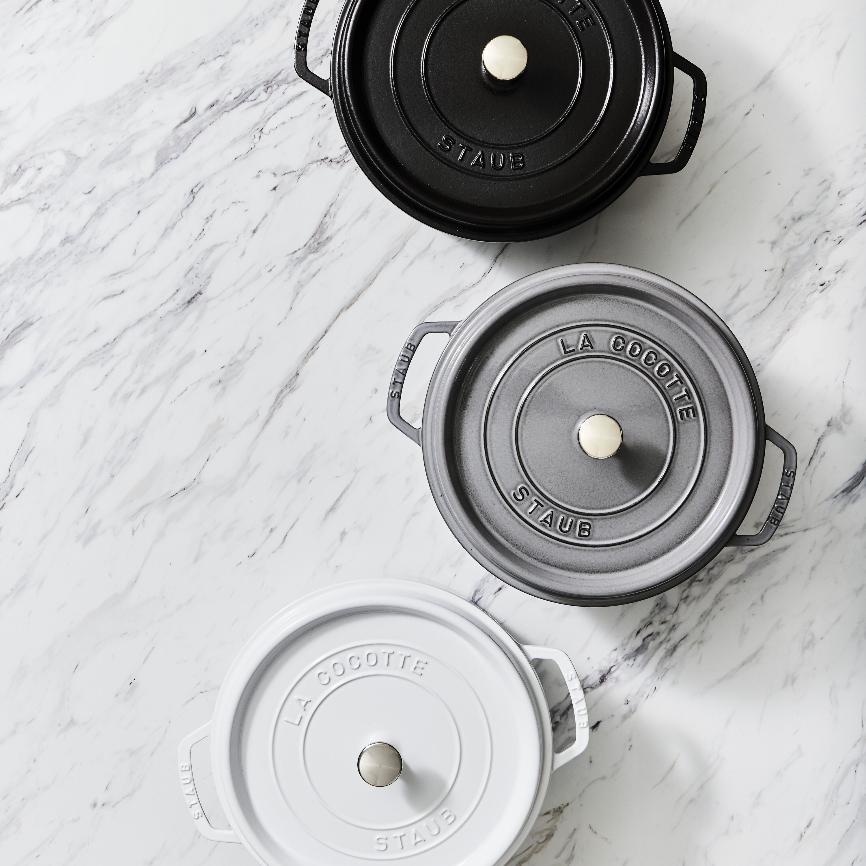 Staub La Cocotte Cocotte 24 cm / 3,7 l, Rond, Grafietgrijs - La Cocotte - Staub