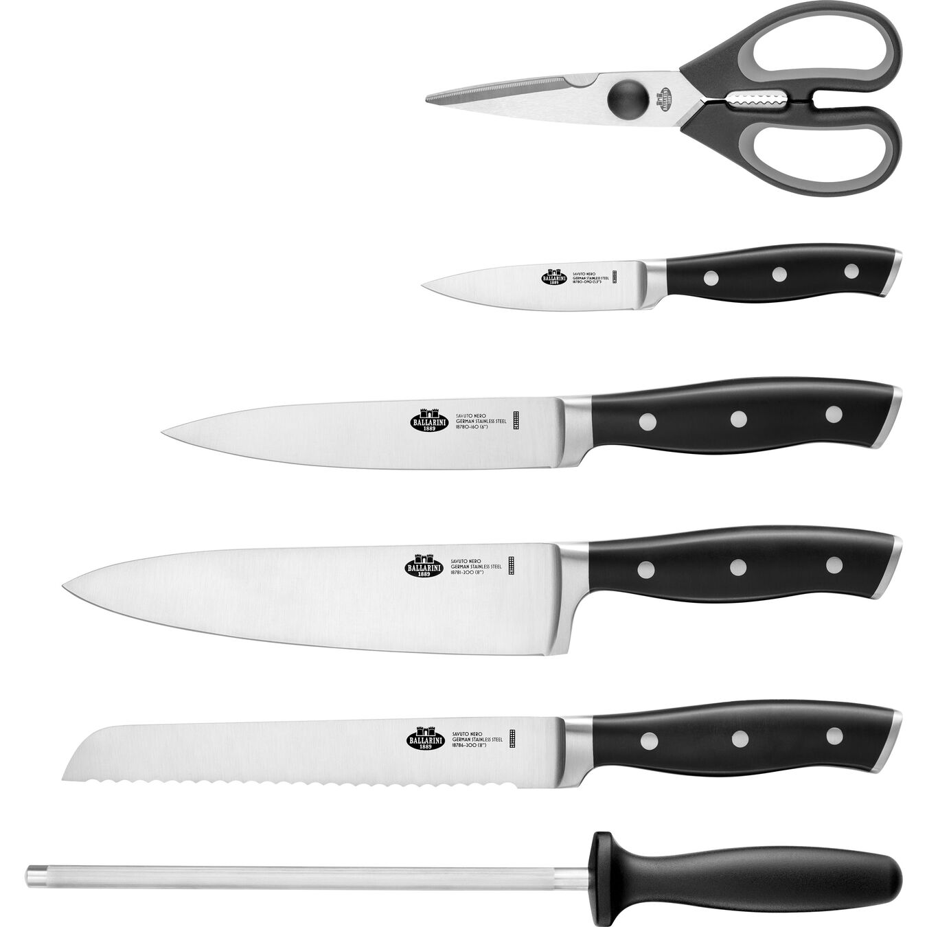 Set di coltelli con ceppo - 7-pz., naturale,,large 5