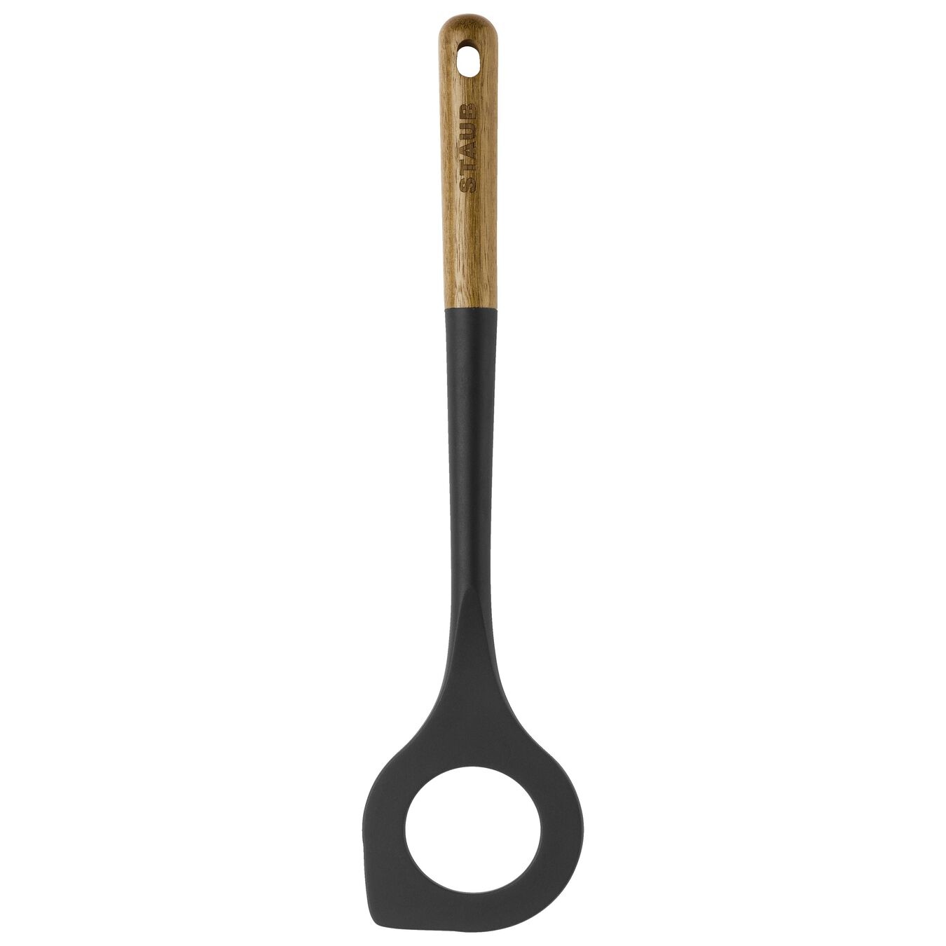31 cm silicone Risotto spoon, black,,large 2