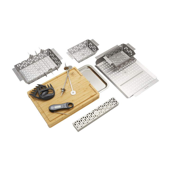 BBQ+, 13-pc BBQ Accessory Set, Stainless Steel , large 1