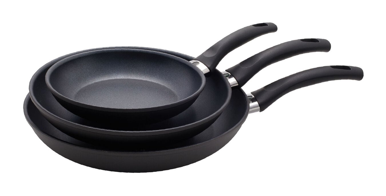 3-pc, aluminum, Non-stick, Frying pan set,,large 1