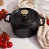 La Cocotte, 16 cm round Cast iron Cocotte black, small 6