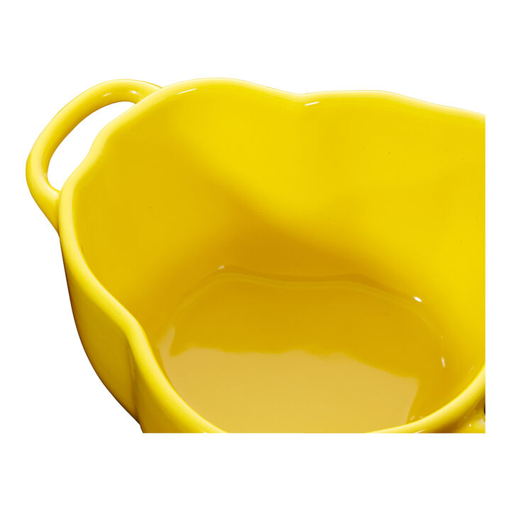 Ceramique, 11 cm ceramic Cocotte yellow, large 2