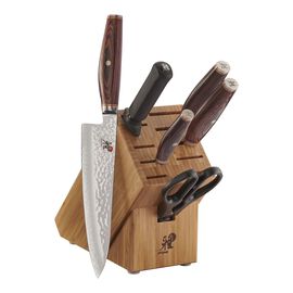 MIYABI Artisan, 7-pc, Knife block set, natural