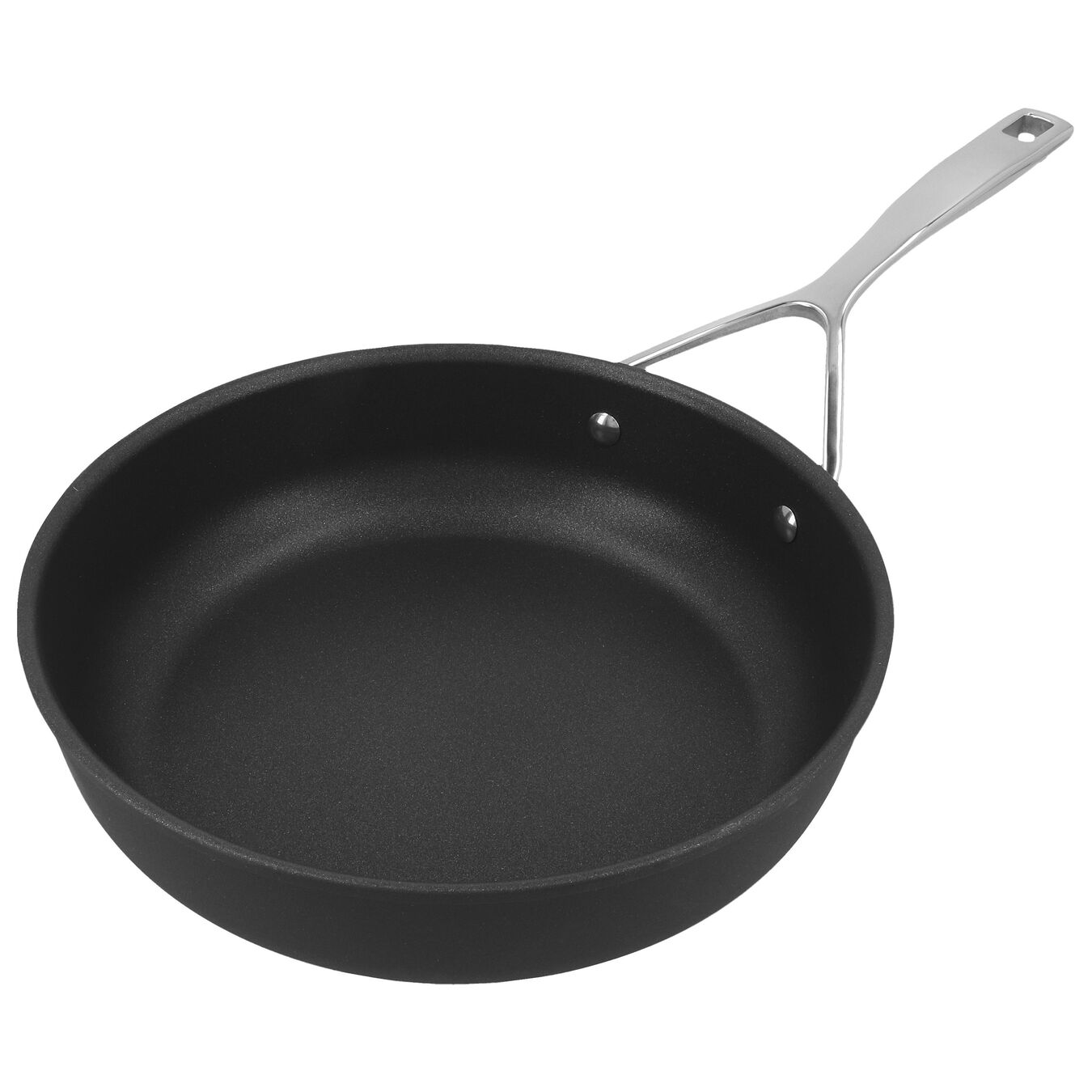 24 cm Aluminum Frying pan high-sided silver-black,,large 4