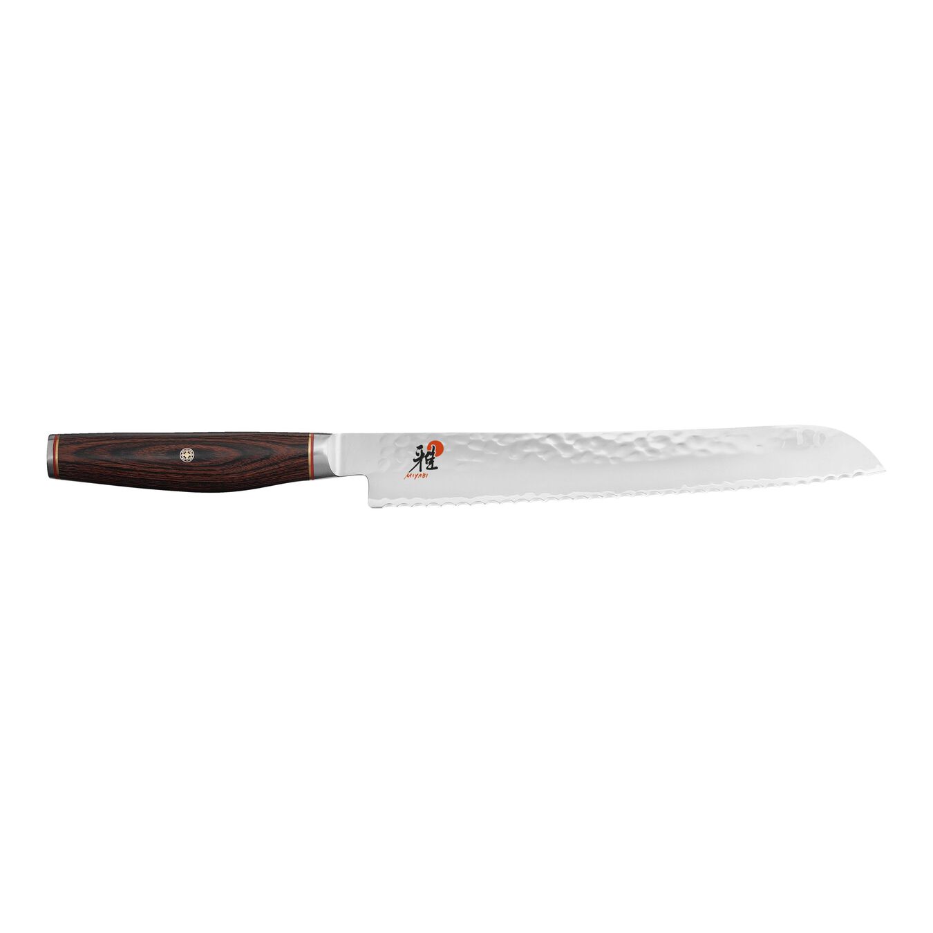 Couteau à pain 23 cm, Brun, Tranchant en dents de scie,,large 1