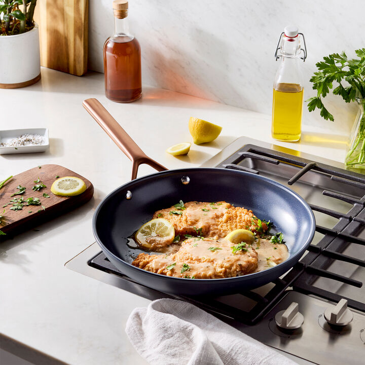 Milano, 12-inch, Frying Pan Ceramic Nonstick Titanium, Blue, large 2