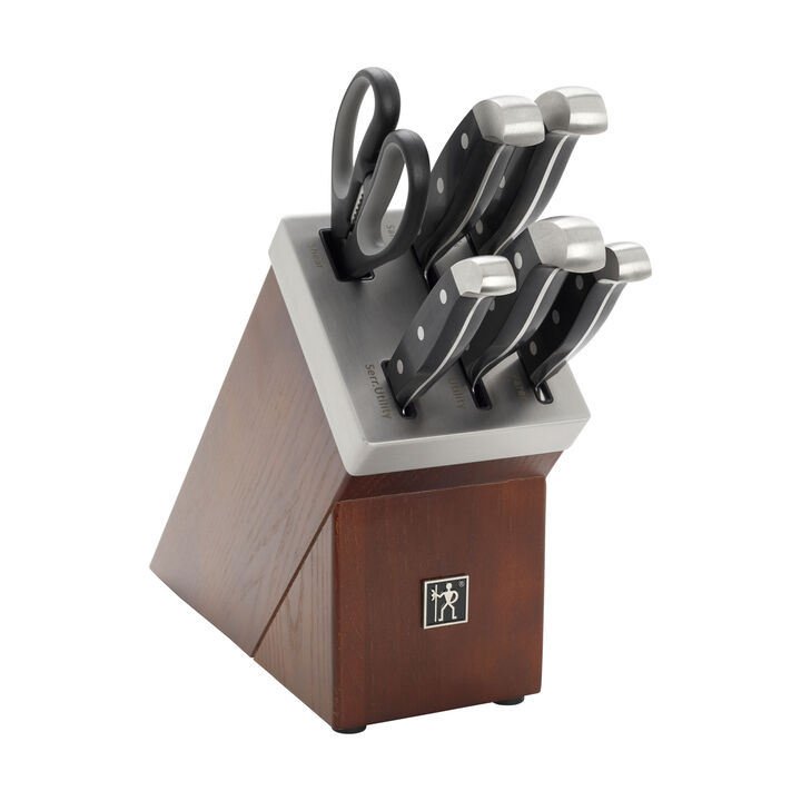 Statement, 7-pcs, Knife block set, brown, large 4
