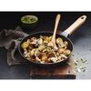 Pans, 24 cm / 9.5 inch cast iron Frying pan with wooden handle, black, small 2
