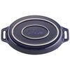 Ceramic - Oval Baking Dishes/ Gratins, 2-pc, Baking Dish Set, Dark Blue, small 6