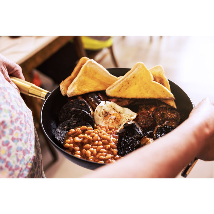 Cast Iron, 11-inch, Frying Pan Buster+Punch, Black Matte, large 2