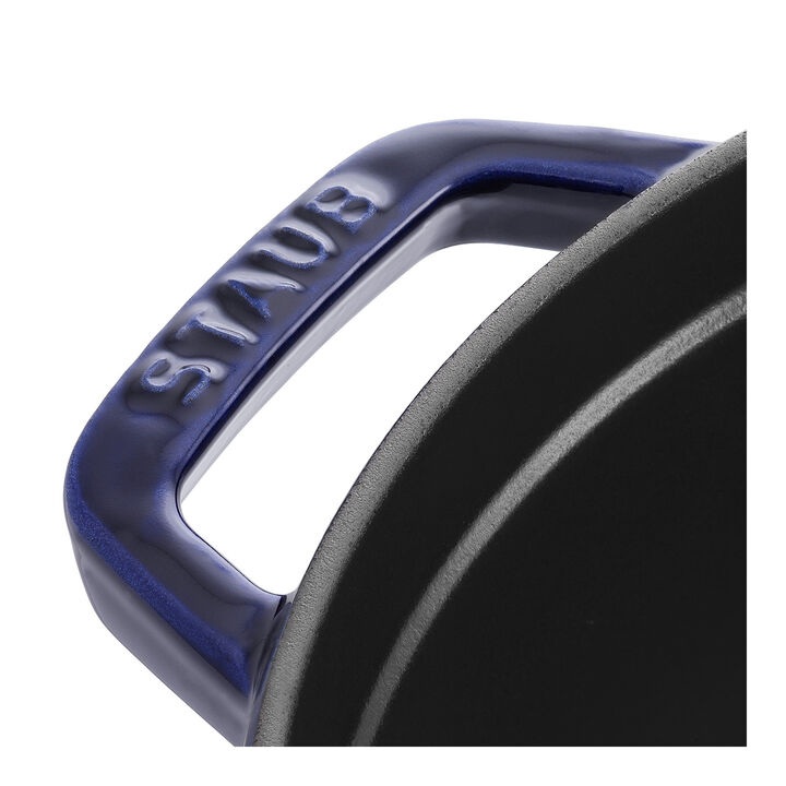 Cast Iron, 7 qt, Round, Dutch Oven, Dark Blue - Factory Second, large 4