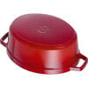 La Cocotte, 5.5 l cast iron oval Cocotte, cherry - Visual Imperfections, small 4
